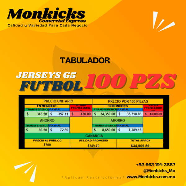 JERSEYS SOCCER EQUIPOS TOP 2024 - Imagen 6